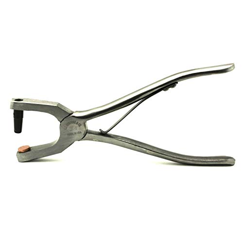 C.S. Osborne Hand Spring Punch #153, Size 000 to 10 Leather Hole Puncher (8(1/4))