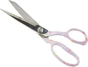 Kaffe Fassett 8 inch purple fabric shears KFS8002 with steel blades and colorful handles
