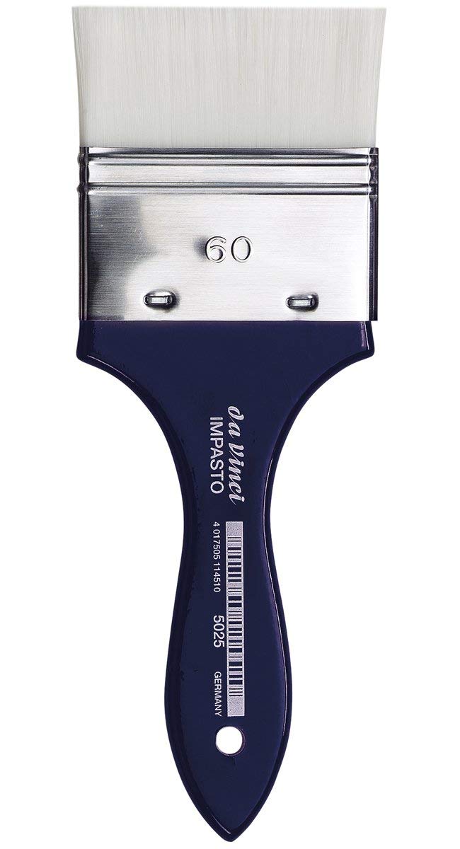 da Vinci Oil & Acrylic Series 5025 Impasto Paint Brush, Mottler Extra Stiff White Synthetic, Size 60 - da Vinci art supplies product photo