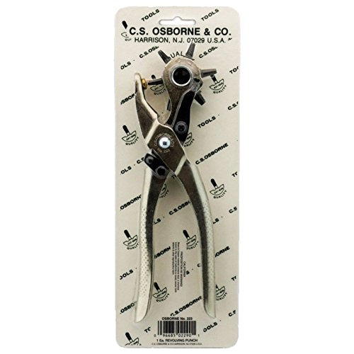 C.S. Osborne Revolving Punch - Nickel Plated #223 (Tube Sizes 0-6) USA Made