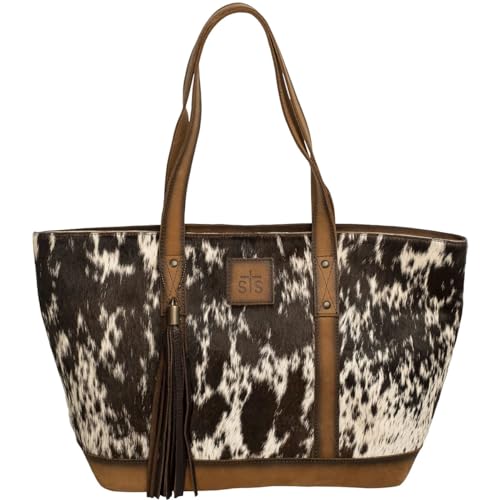 STS Cowhide Additions Cheyenne Tote (STS-31119) by STS Ranchwear in Brown