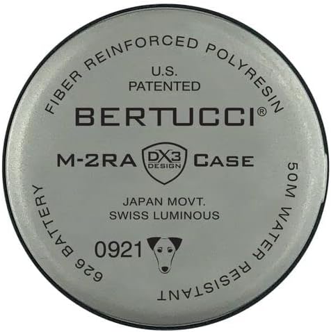 Bertucci M-2RA Women’s Field Watch with sand dial, matte black 35 mm case, and 351 Espresso Comfort-Webb espresso band