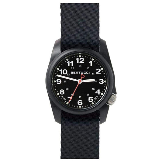 BERTUCCI A-1R Field Comfort™ - Black Dial, Black Comfort-Webb™ Band | 36mm Polycarbonate Case