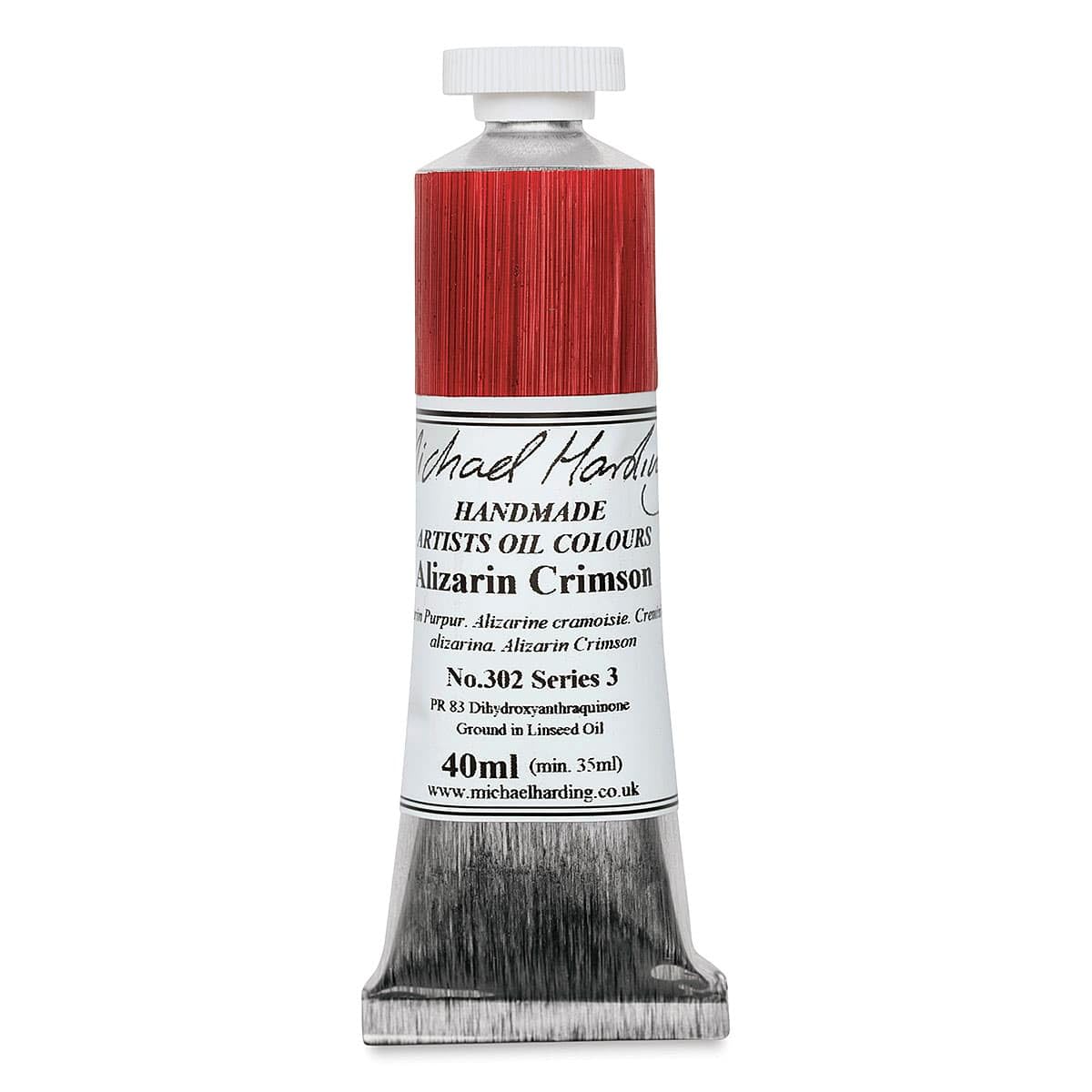 Michael Harding Artist Oil Colours, Alizarin Crimson, 40ml Tube, 30240 - Michael Harding art supplies product photo