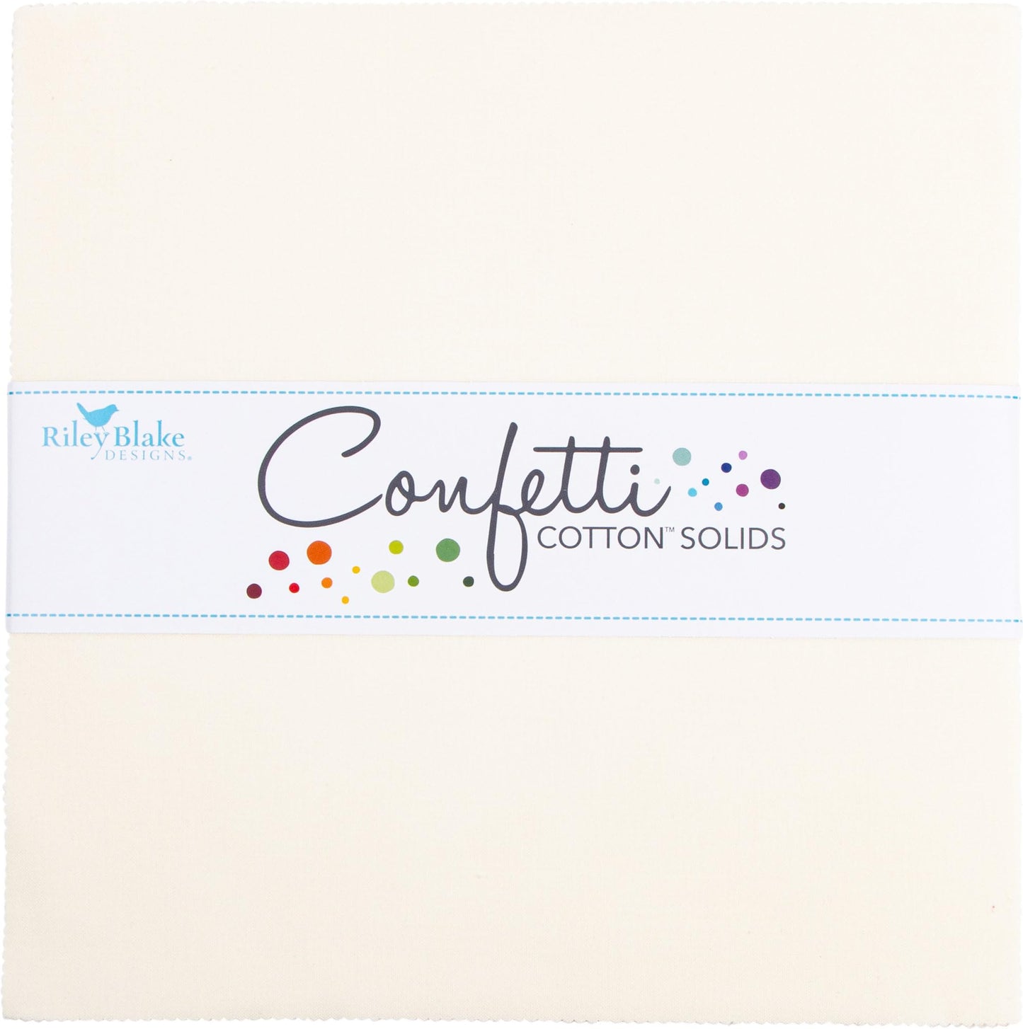 Confetti Cotton Solids LeCreme 42 10-inch Squares Layer Cake Riley Blake 10-120-LECREME-42