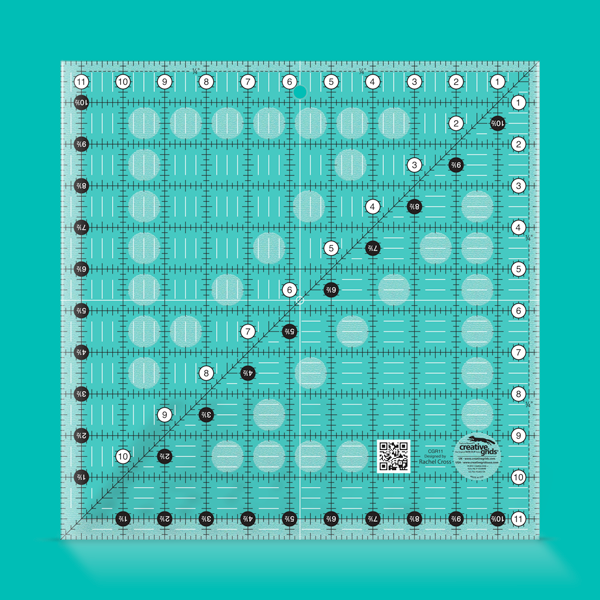 Creative Grids Quilt Ruler 11-1/2in x 11-1/2in Square - CGR11