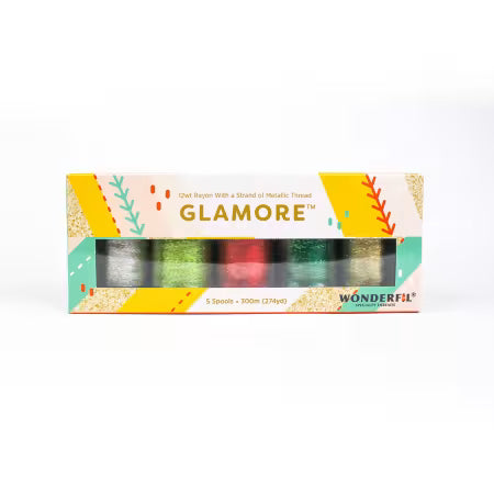 WonderFil Glamore Fun Christmas Thread Pack, Assorted