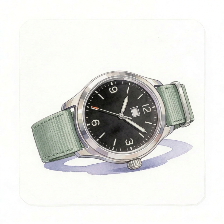 womens field watch military style nylon strap