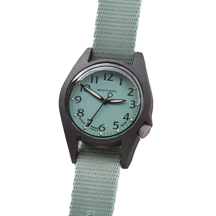 Bertucci M-2RA Women's Field Watch 35mm – Sage Dial, Sage Comfort-Webb Band