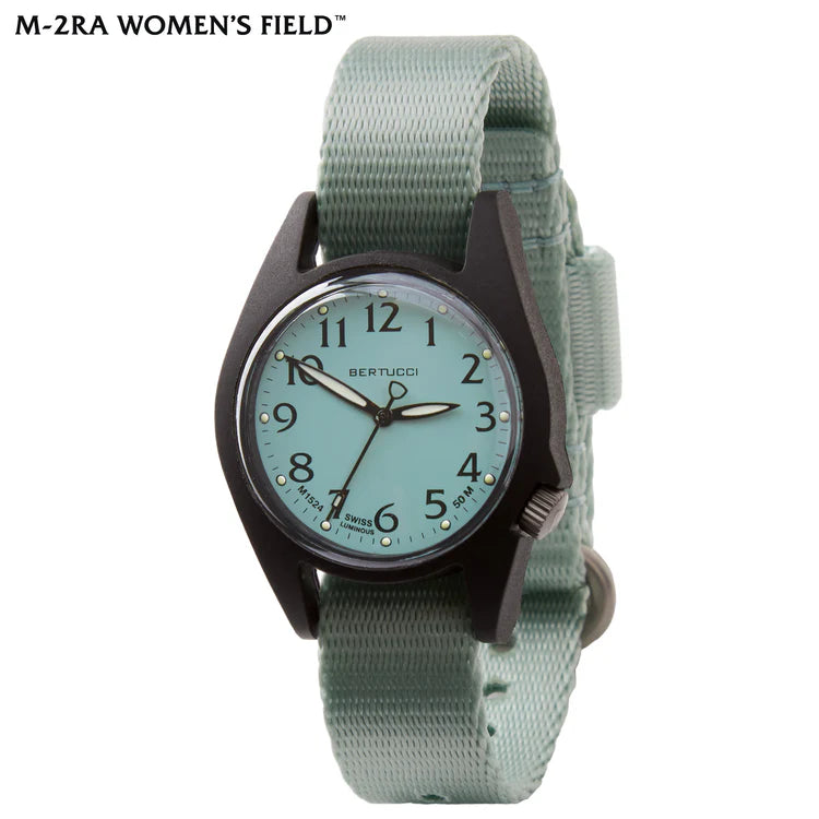Bertucci M-2RA Women's Field Watch 35mm – Sage Dial, Sage Comfort-Webb Band