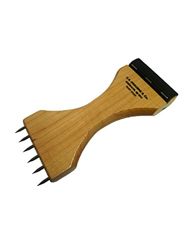 UJ Ramelson Co Webbing Stretcher #255 - Maple Wood, Brown, 8" x 3.25" - Upholstery Tool