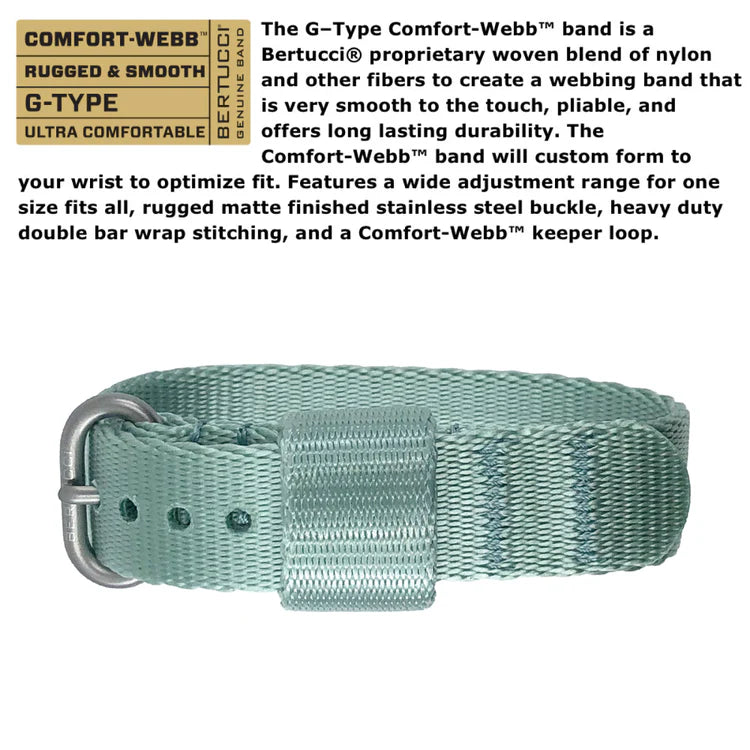 Bertucci M-2RA Women's Field Watch 35mm – Sage Dial, Sage Comfort-Webb Band