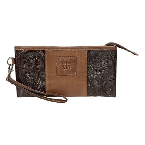 STS Clutch (STS-34809) by STS Ranchwear in Brown/Tan