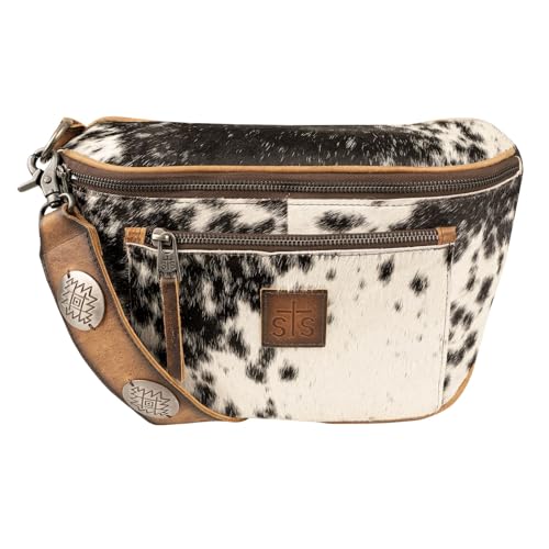 STS Ranchwear Womens Vaquero Sachi Cowhide/Tan Leather Sling Bag OS by STS Ranchwear in Cowhide/Tan