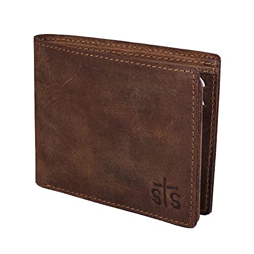 STS Ranchwear The Foreman Bi-Fold Wallet Brown Leather One Size (STS61030) by STS Ranchwear in Brown Leather