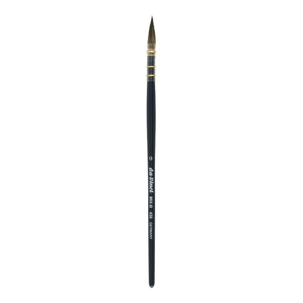 da Vinci Watercolor Series 438 CosmoTop Mix B Paint Brush, Quill Synthetic/Natural Mix, Size 0 - da Vinci art supplies product photo