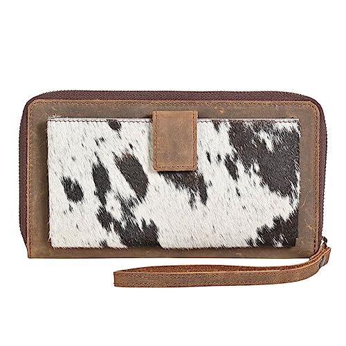STS Ranchwear Women's Bentley Compact Durable Leather Casual Wallet with Removable Wrist Strap, Tornado/Cowhide, One Size by STS Ranchwear in Tornado/Cowhide