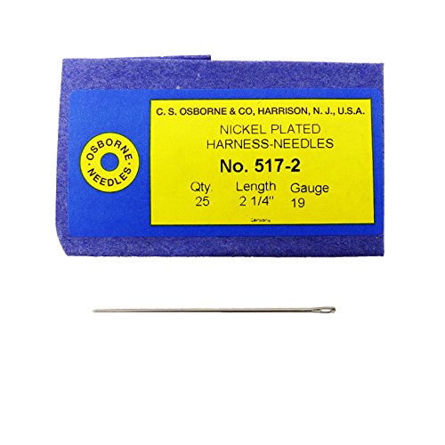 C.S. Osborne Pack of 25 Harness Needles #517 (517-2) Size 2