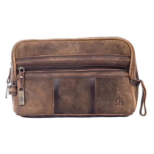 STS Ranchwear The Foreman Shave Kit Brown Leather One Size by STS Ranchwear in Brown Leather