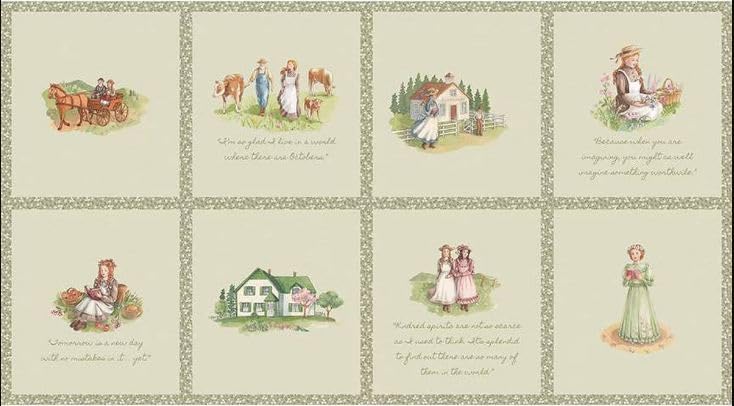 Anne of Green Gables Panel 427 by Riley Blake Designs