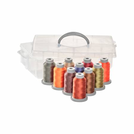 The Fall Collection - Glide Polyester Thread No 40-10 Vibrant Colors for Quilting, Sewing, and Embroidery - 1,100yds Spools - Trilobal Versatile Sewing Thread Kit for Craft Enthusiasts