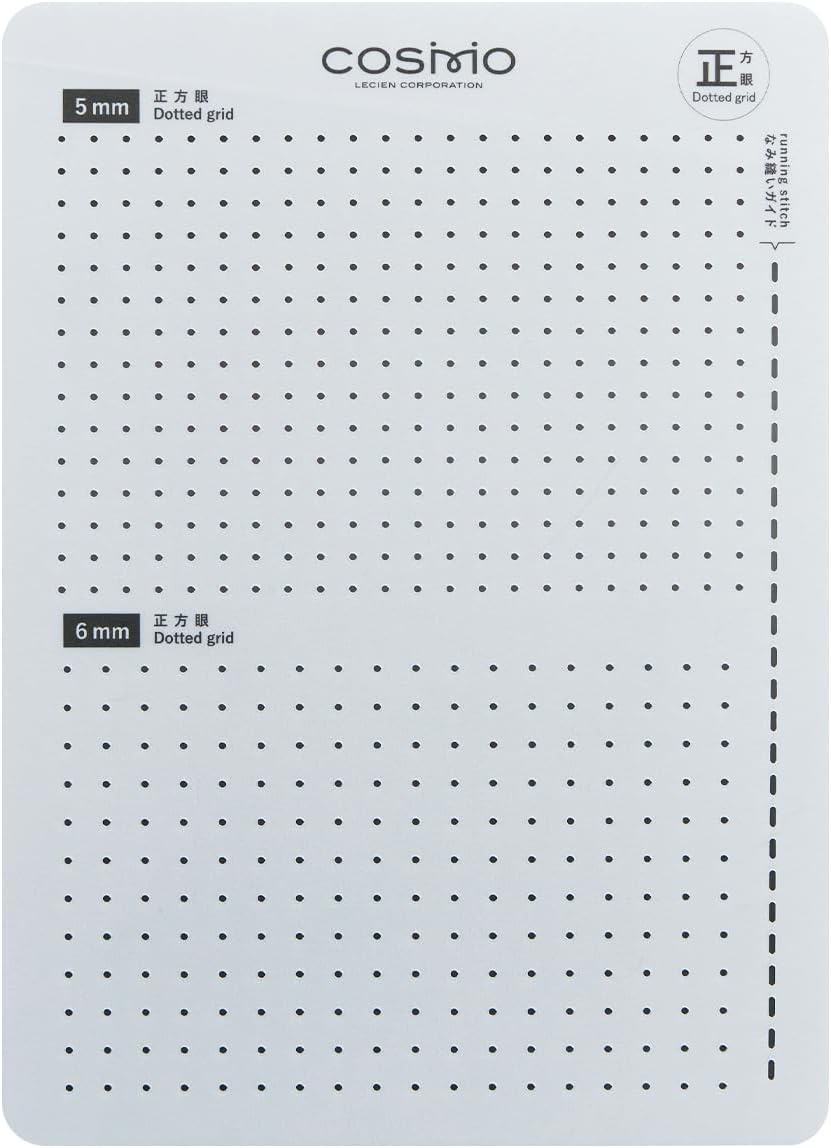 Cosmo Sashiko Template Square Eye 0.2 inch (5 mm) + 0.2 inch (6 mm)