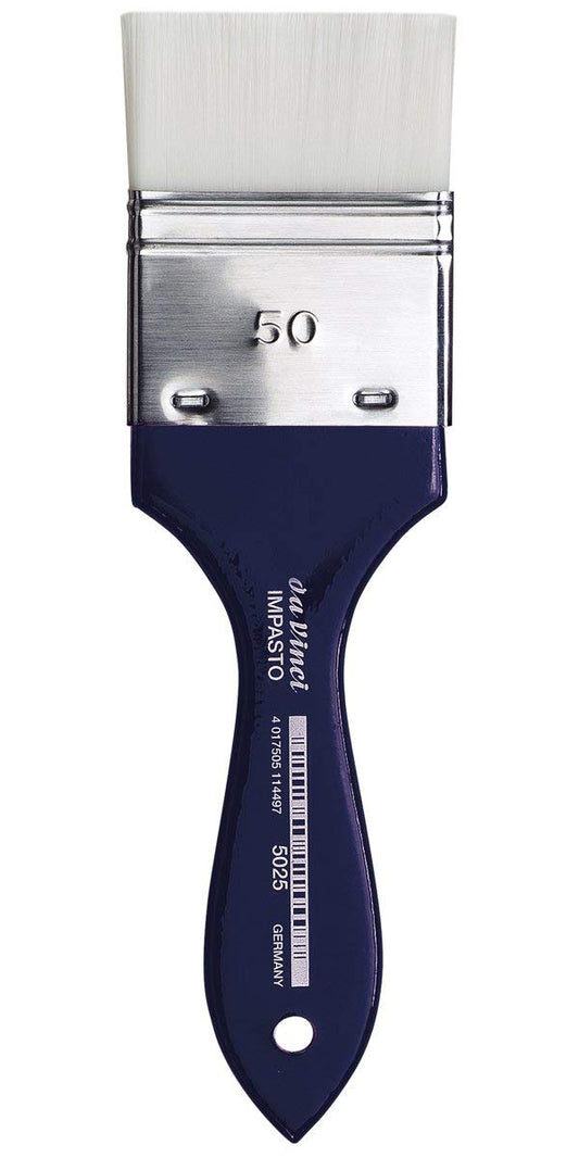 da Vinci Oil & Acrylic Series 5025 Impasto Paint Brush, Mottler Extra Stiff White Synthetic, Size 50 - da Vinci art supplies product photo
