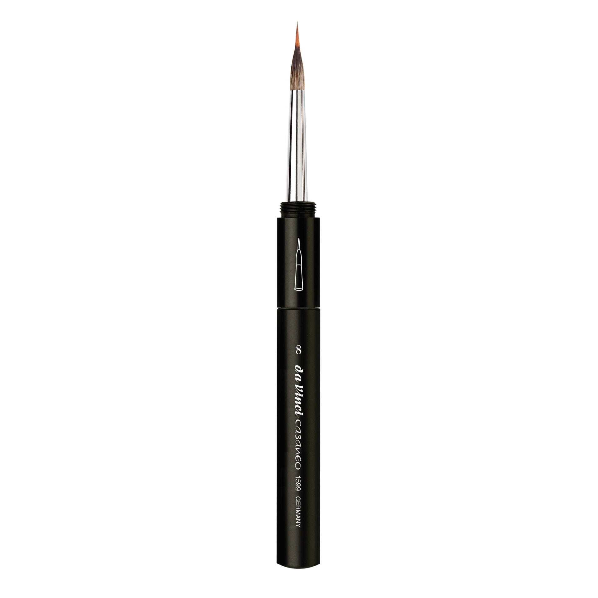 da Vinci Watercolor Series 1599 Casaneo Travel Brush  Inlaid Liner  New Wave Synthetics  Urban Sketching - da Vinci art supplies product photo