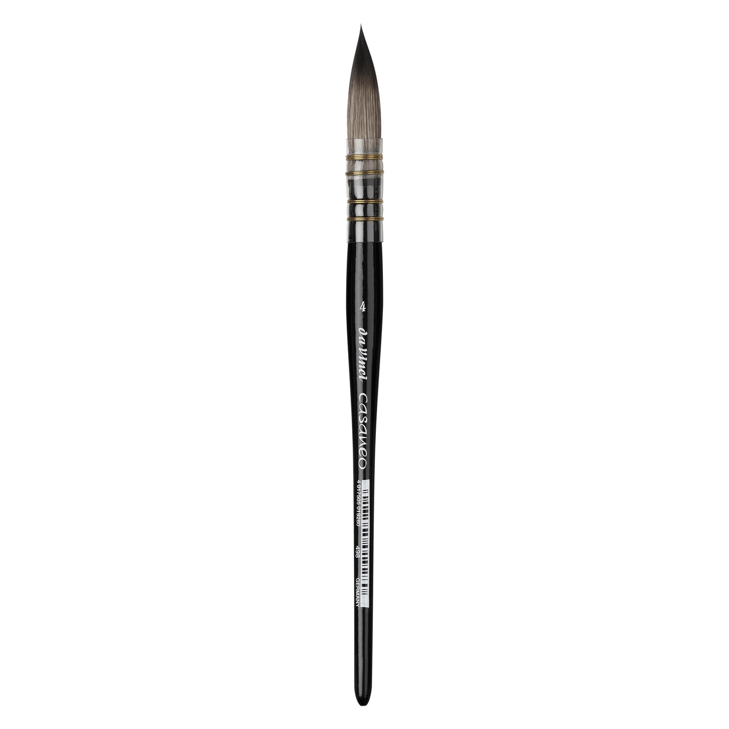 da Vinci Watercolor Series 498 Casaneo Paint Brush, Round Quill New Wave Synthetics, Size 4 - da Vinci art supplies product photo