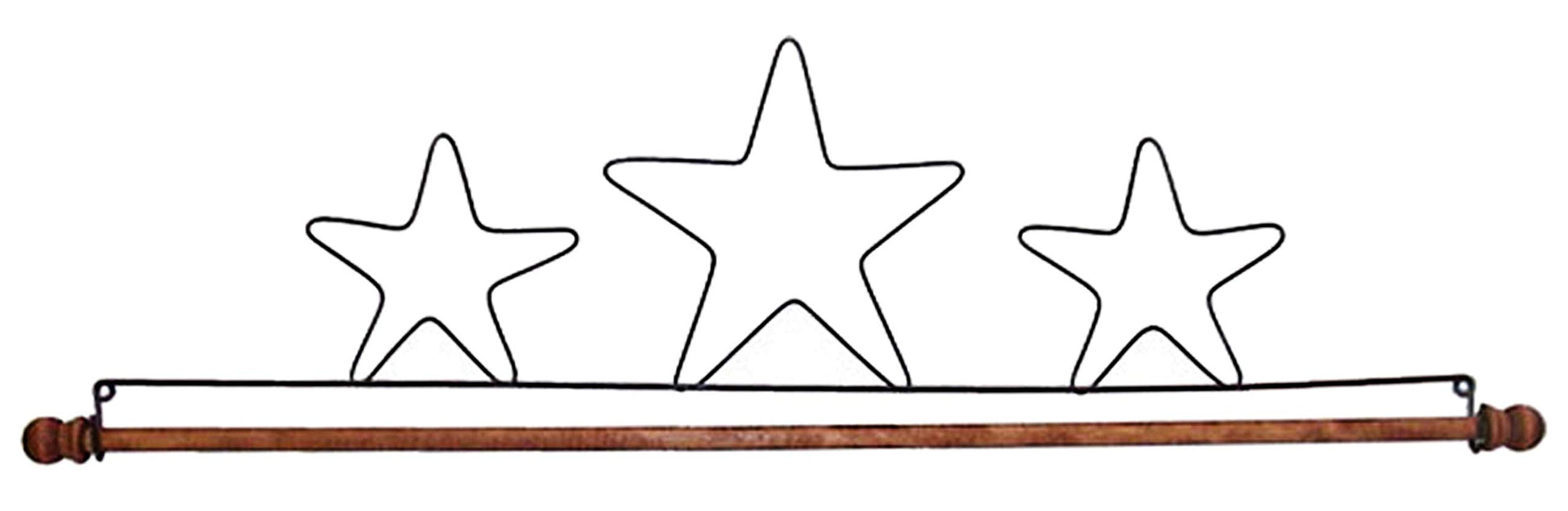 22in Three Stars Fabric Holder