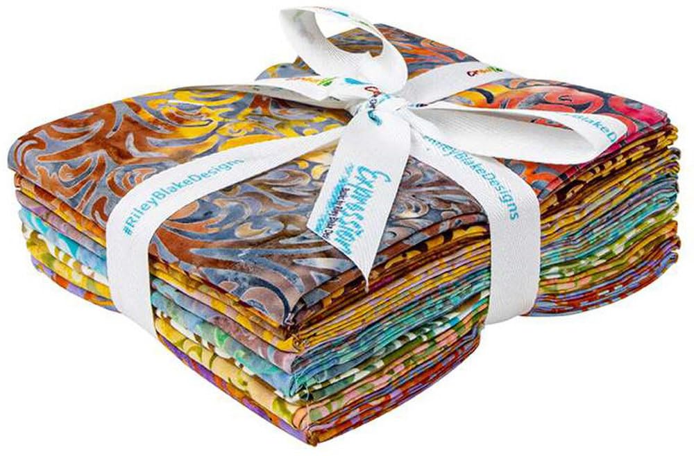 Expressions Batiks Twirl & Swirl Elementals A 9 Fat Quarters Riley Blake Designs FQ-21901A-9