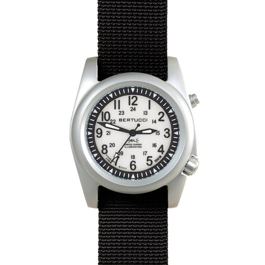 BERTUCCI A-2SEL Super Illuminated - Ghost Gray EL, Black Nylon Band | 40mm Stainless Steel
