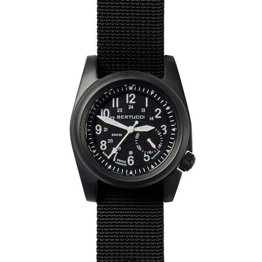 Bertucci A-2S Ballista Matte Black Dial w/ Black Nylon Band 40mm Tactical Watch