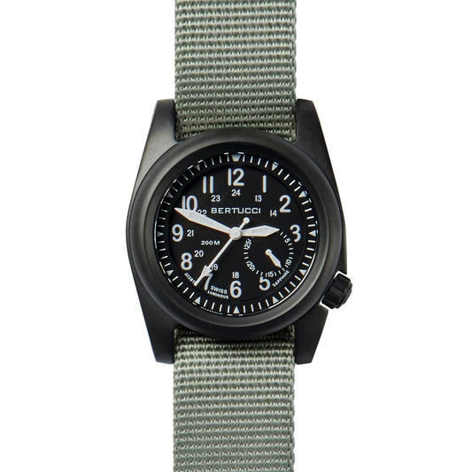 Bertucci A-2s Ballista - Matte Black Dial - Defender Drab Nylon