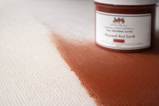 Michael Harding, Non-Absorbent Acrylic Primer, Pozzuoli Red Earth, 500ml, NAAPPRE5