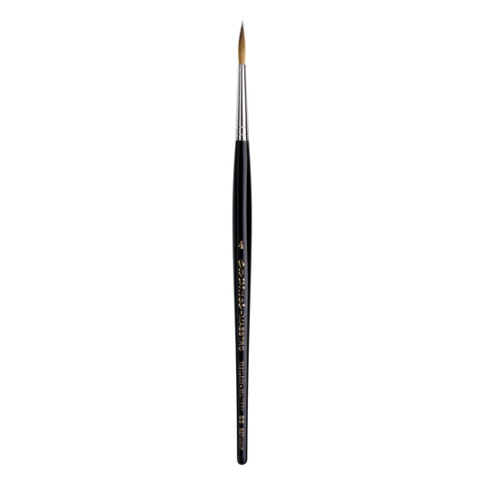da Vinci Watercolor Series 35 Maestro Paint Brush, Round Long Taper Kolinsky Red Sable, Size 4 (35-04) - da Vinci art supplies product photo