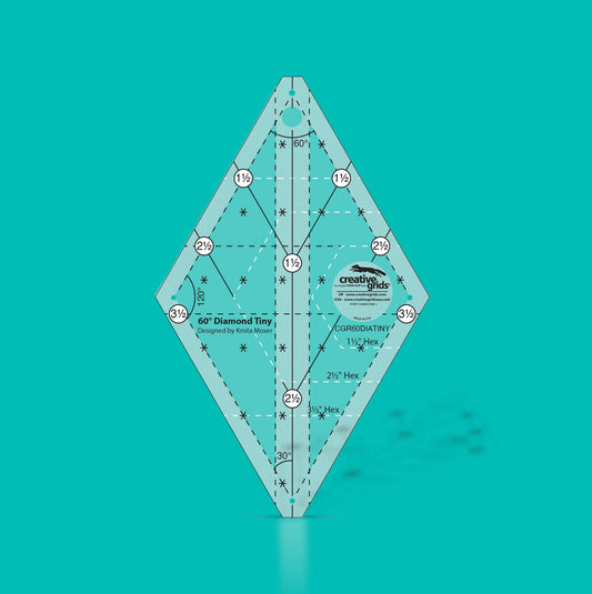 Creative Grids 60 degree tiny diamond ruler CGR60DIATINY