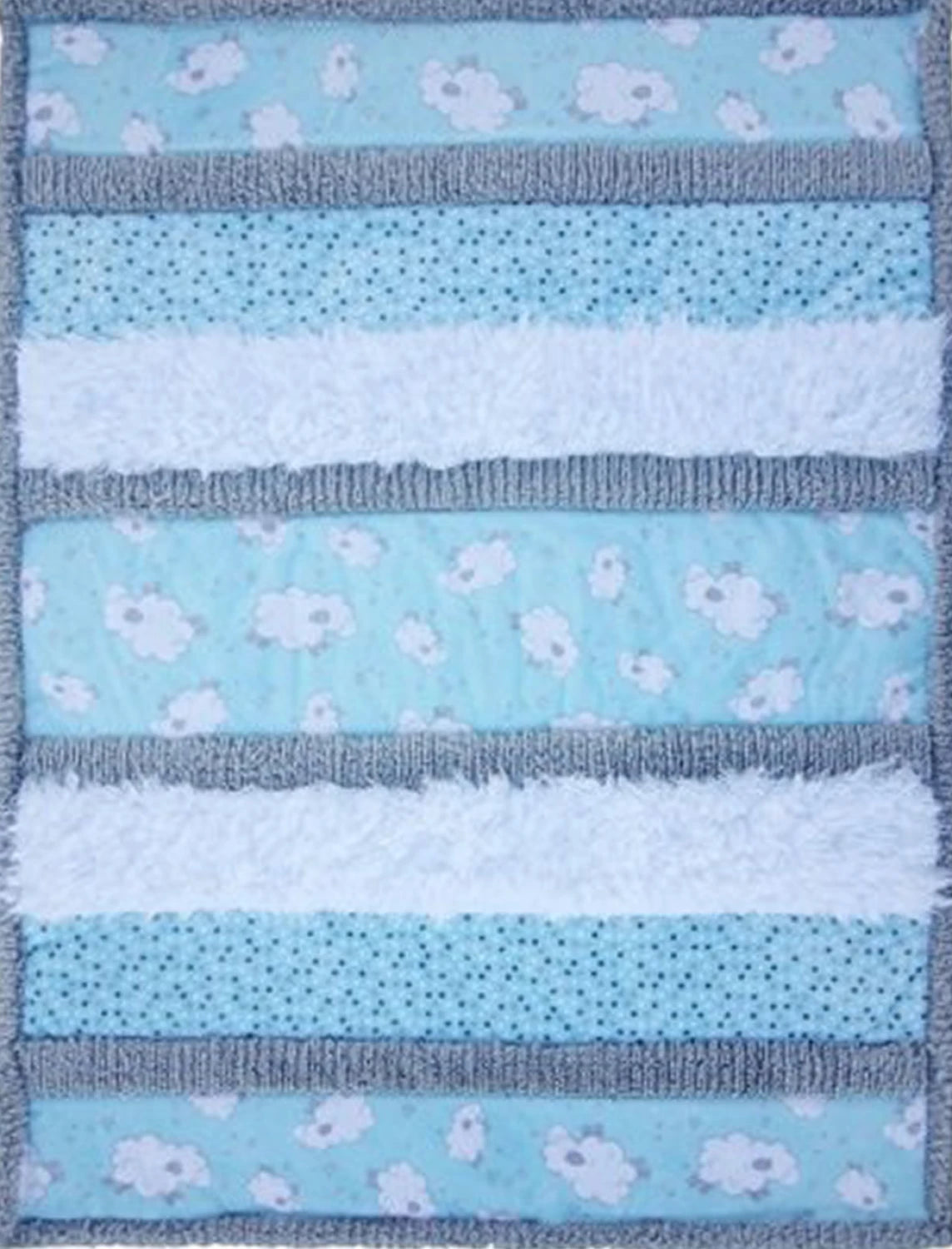 Shannon Fabrics Cuddle Kit Bambino Sleepytime baby quilt kit with coordinated Cuddle and Luxe Cuddle plush fabrics in soft sleepytime colors.

