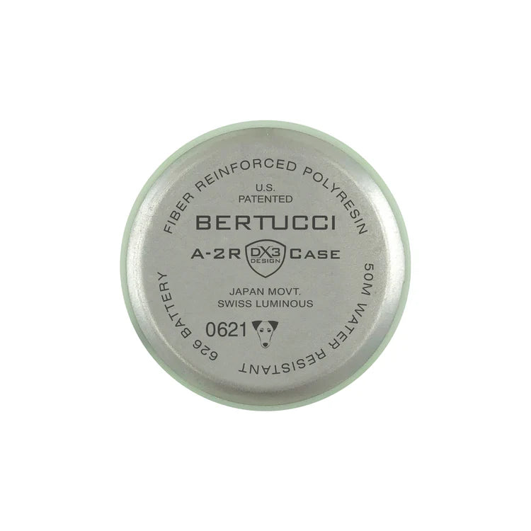 Bertucci DX3 Glow Field Watch 40mm – White Dial, Vintage Drab Nylon Strap