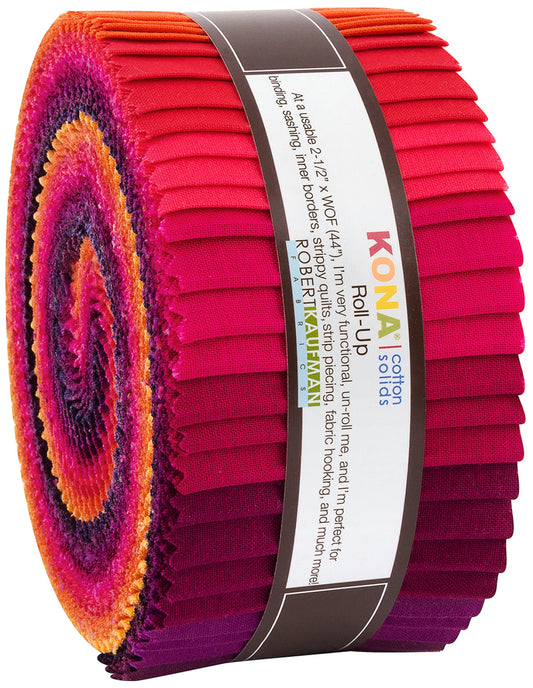 Kona Cotton 2.5in Strips Birds of Paradise Palette – 40pcs Bundle