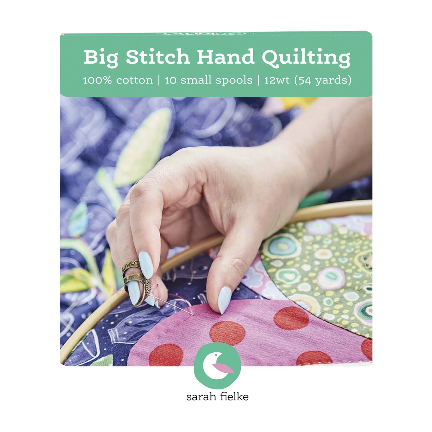 Big Stitch Hand Quilting by Sarah Fielke 12wt 10 Small Spools # SF12BSHQ10