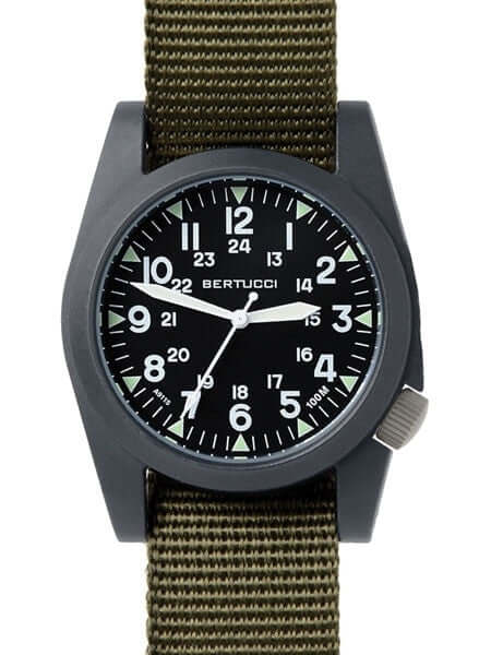 Bertucci A-3P Sportsman Black/Defender Olive Nylon Band – 13351