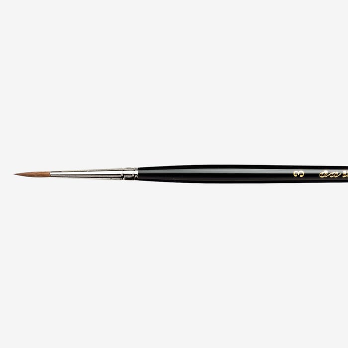 da Vinci Watercolor Series 10 Maestro Paint Brush, Round Kolinsky Red Sable, Size 3