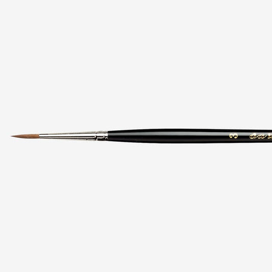 da Vinci Watercolor Series 10 Maestro Paint Brush, Round Kolinsky Red Sable, Size 3