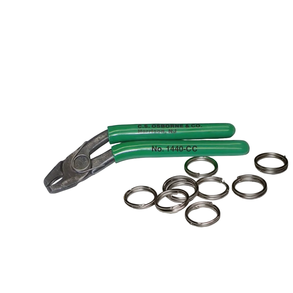 C. S. OSBORNE 1440-CC - HOG RING PLIER, BENT HANDLE, CLOSING SPRING
